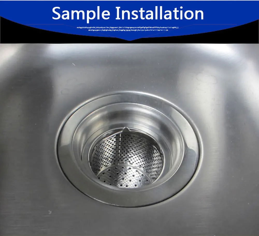 Talea 7.7cm Stainless Steel Kitchen Sink Strainer Waste Plug Drain Stopper Filter Basketbasket