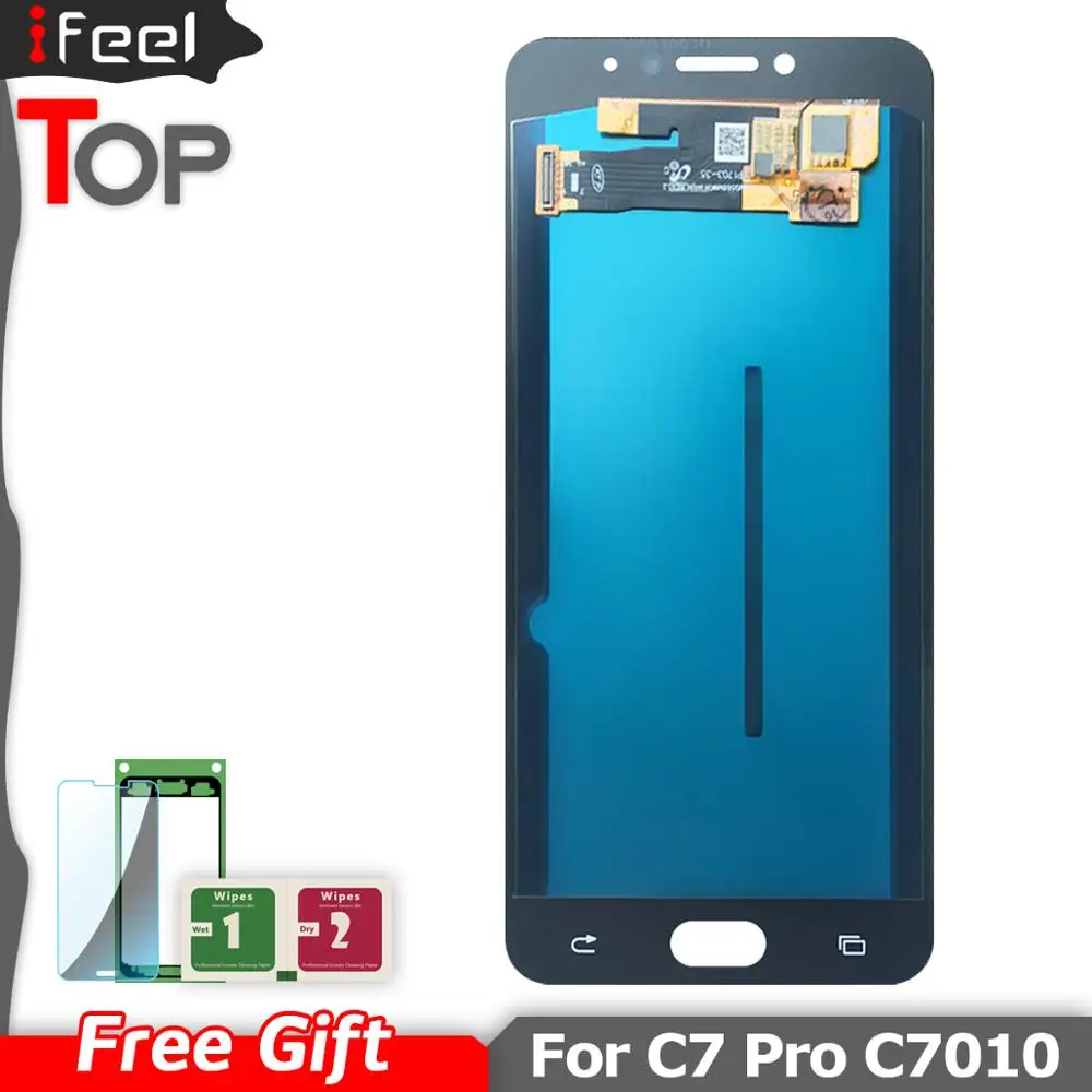 Новинка 100% протестированный ЖК-дисплей для Samsung Galaxy C7 Pro 2017 C7010 дисплей сенсорный