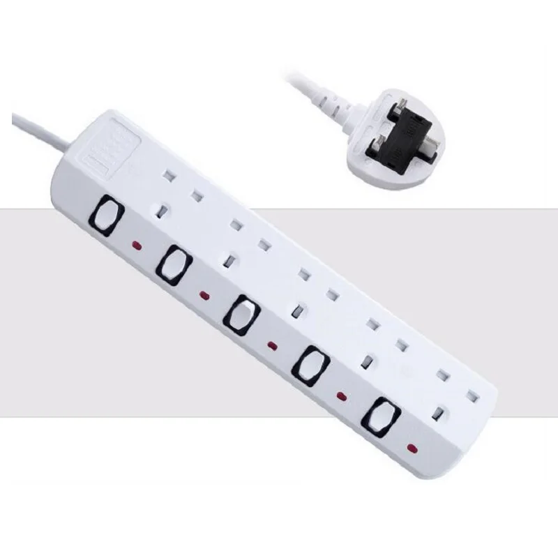 Цена Британский Стандартный разъем USB адаптер 5V2. 1A зарядки умная розетка мощность полосы Великобритании розетки с выключателем вилка для электр...