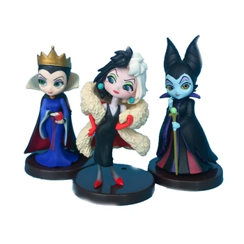

3pcs/set Disney Maleficent Princess Doll Maleficent QUNNE PVC action Figure toy gift for the children