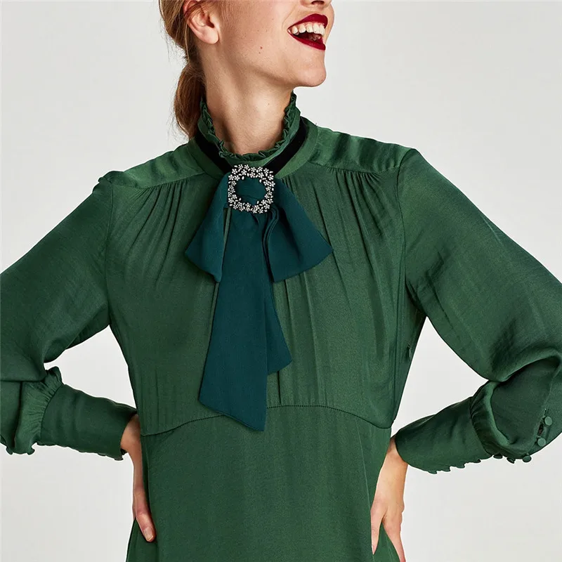 

12 Styles Chiffon Bow Decorative Winter Protect Neck Necklace Geometric Letter M Clavicle Choker Warm Jewelry Elegant Women Gift