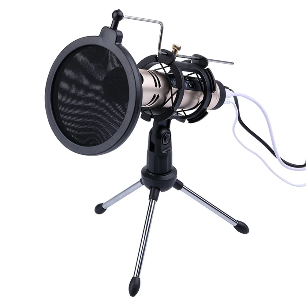 Новинка 3,5 мм настольный микрофон Профессиональная студия вещания конденсаторный микрофон с мини штативом для ПК
