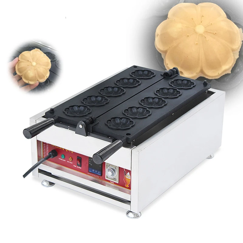 Digital Waffle Maker Commercial 110V 220V Cherry blossoms Shape Waffle Baker Machine