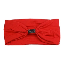 Спортивная повязка на голову для женщин аксессуары для волос тюрбан головной убор красный
