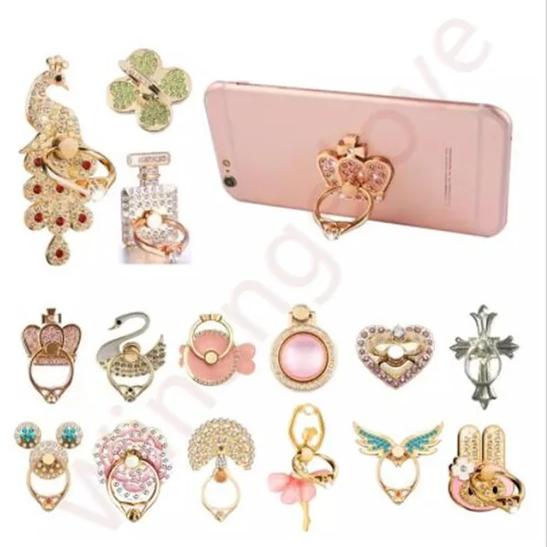 

Universal Bling Diamond Grip Stand Cell Phone Ring Holder For iphone 7 8 X for Samsung Luxury phone Stander holder