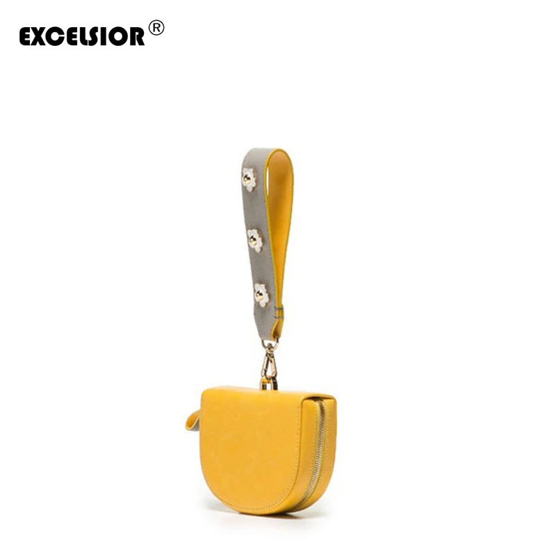 

EXCELSIOR Spring New Fashion Women Shoulder Bag Flower Strap Flap Designer Handbags Clutch Bag Ladies Messenger Bags Detachable