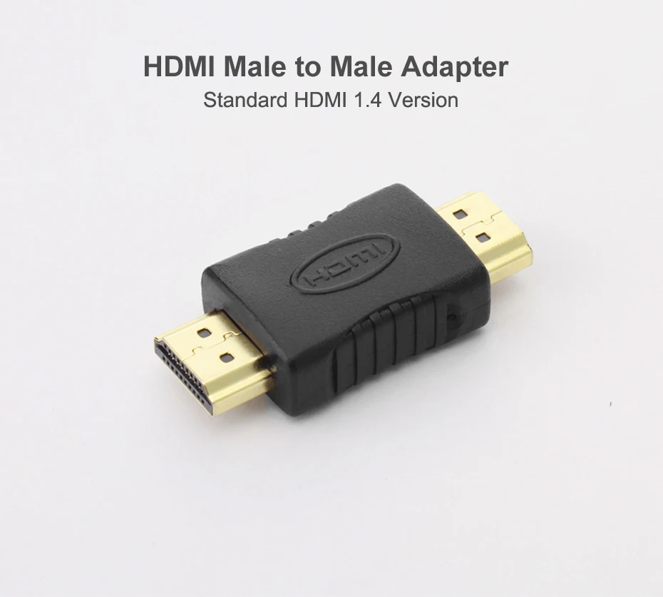 Hdmi-hdmi разъем «Папа-папа» позолоченный 4K HDMI адаптер, преобразователь, удлинитель муфта для ноутбук с HDTV проектор