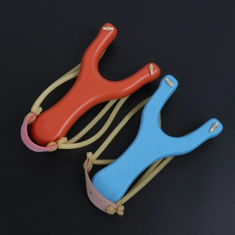

Wooden Slingshot With Rubber Band Children Outdoor Hunting Sports Games Catapult