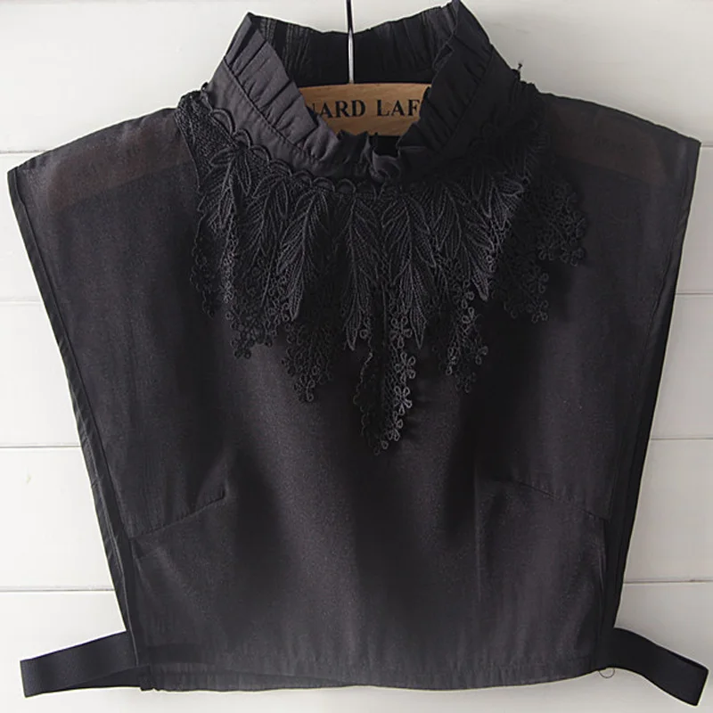 

Новый Белый имитационный воротник, съемный шифоновый Оригинальный красивый белый воротник, украшение для дикой леди, рубашка, имитация воротника