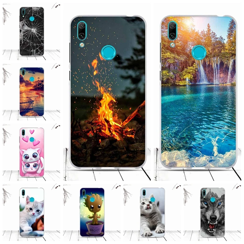 Чехол для телефона huawei Y7 2019 Prime Pro Enjoy 9 Мягкий ТПУ силиконовый чехол Coque | Мобильные