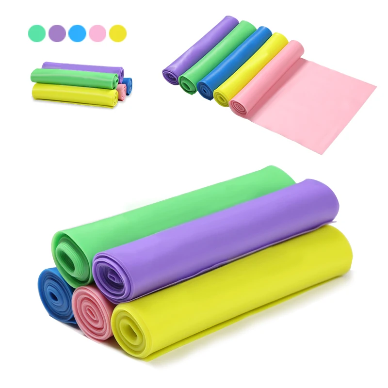 

1.5m Fitness Band Yoga Pilates Stretch Resistance Band Exercise Training Elastic Exercise Fitness Rubber Gym Training