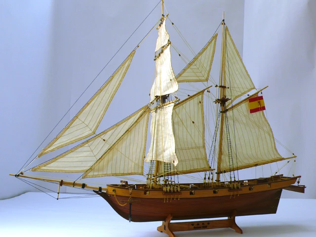 Вся новая версия деревянная модель парусной лодки шкала model1/48 халкон