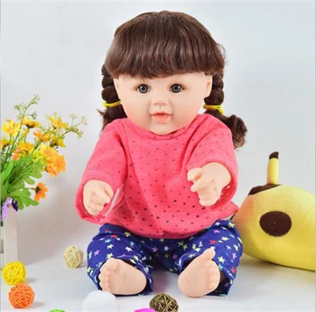 

18 inch cheap Reborn Baby Doll Soft Vinyl body Lifelike Newborn Baby toys girls gift