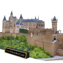 Всемирное классическое здание Германии hohenzollenn замок 3D бумажная модель сделай сам