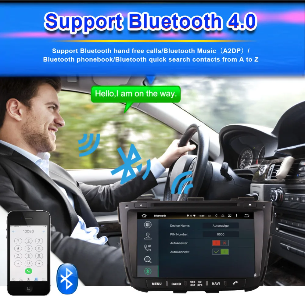 2 Din 4 Гб ОЗУ Android 8 0 Восьмиядерный ''LCD Автомобильный GPS навигатор для Kia Sorento 2013 2014