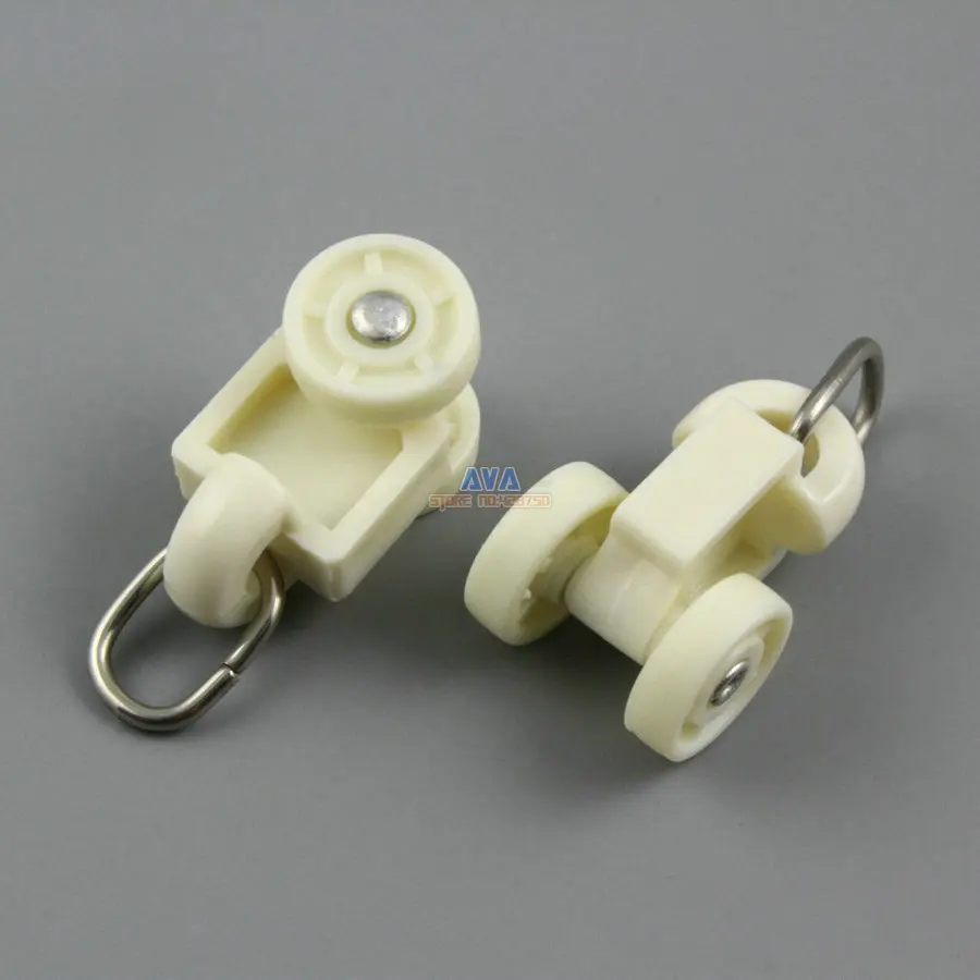 50 Pieces Curtain Track Roller Curtain Track Slide Gliders 19x35mm