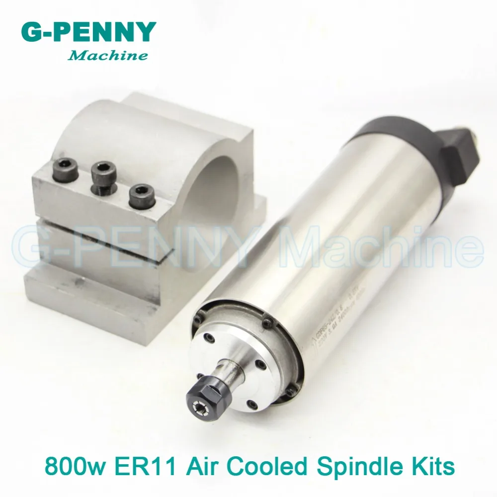 220V 800W ER11 CNC Air Cooled Spindle Motor 65mm DIY Air Cooling 4