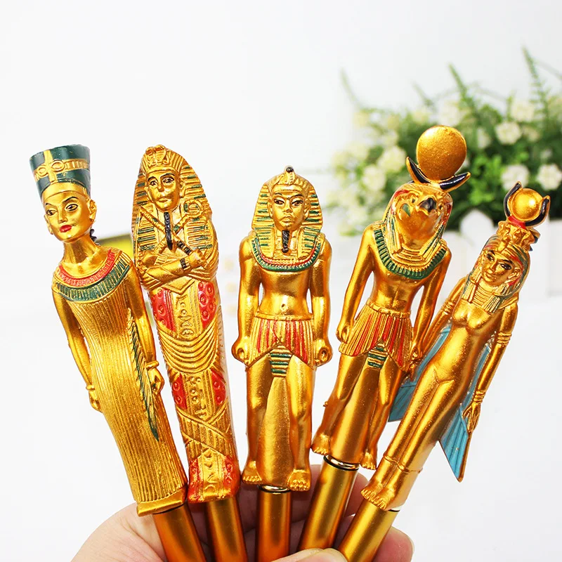 

12piece/lot Egyptian figure Pharaoh craft ballpoint pen/Office students creative ball pen/nice gift/stationery