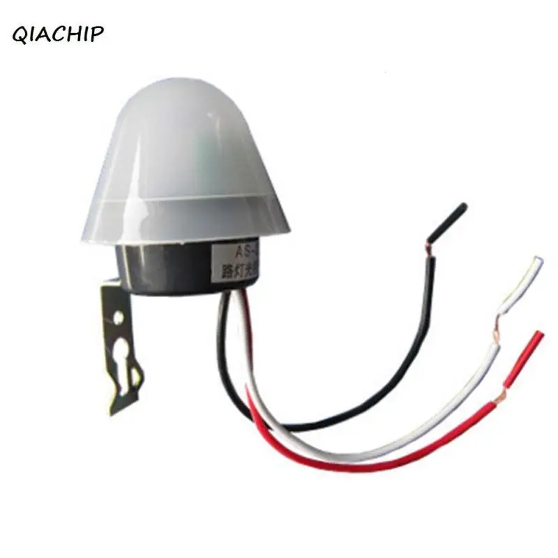 

QIACHIP High sensitivity AC 110V 220V 10A Auto Switch On Off Photocell Light pole switch light control photo sensor switch H3