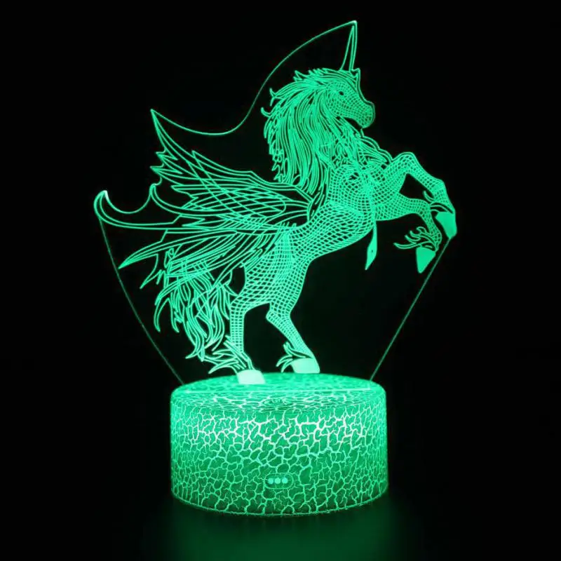 Милые Мультяшные детские игрушки Acrylique Usb 3d лампа детская комната украшение 3d Ночник светильник 7 цветов Изменение буквы светильник - Цвет: F
