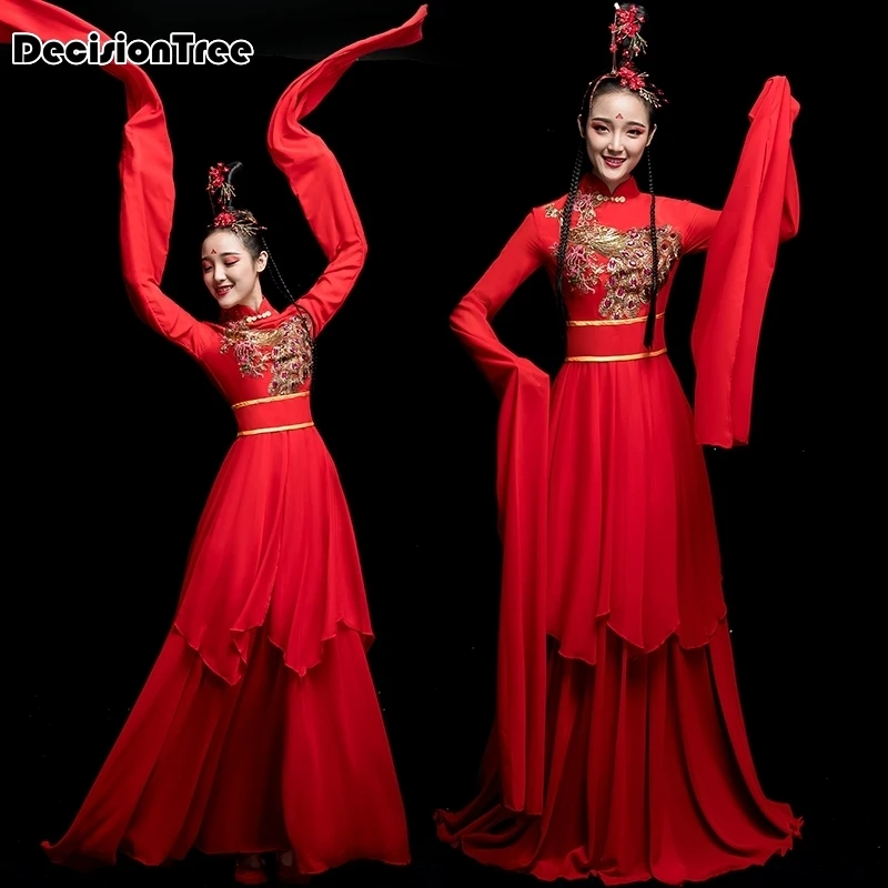 

2019 summer water sleeve dance clothes classical dance costume stage solo performances performance female chinese wind