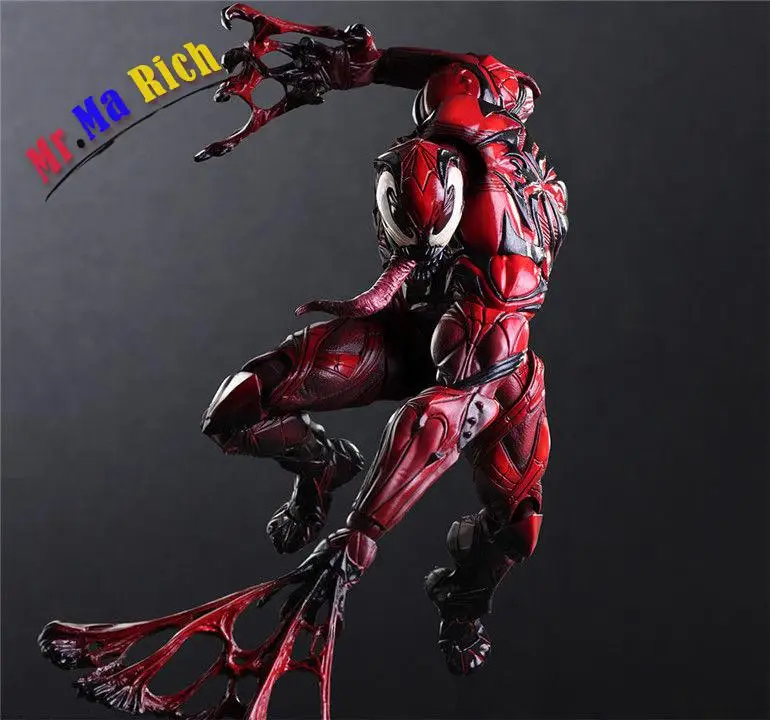 

Play Arts Kai Marvel Spider Man Red Venom Action Figure Variant Model Toy Doll