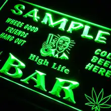 Tp-тм Имя персонализированные заказ высокого Бар Жизнь Пиво неоновая вывеска с включения/выключения 7 цветов 4 размера