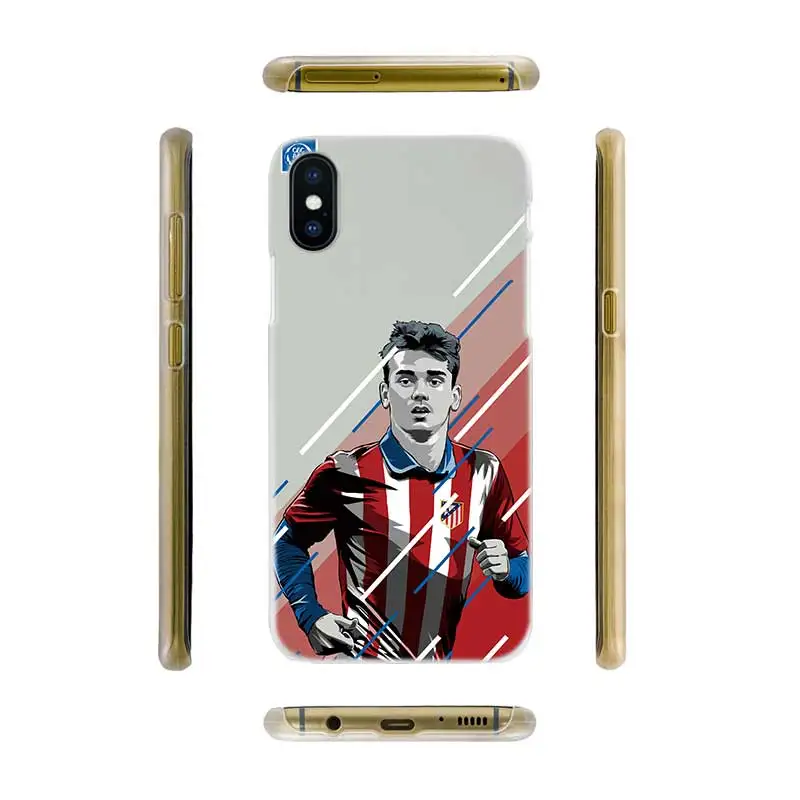 BINFUL iphone case cover transparent coque for iPhone X XR XS Max 8 7 6s 6 Plus 5 5s 5c SE 4s 4 Antoine Griezmann Soccer Star