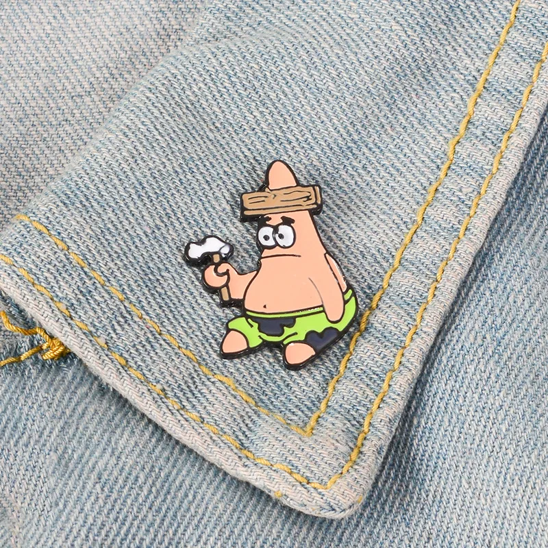 

WEISHUOLI Cartoon character sponge baby drip Brooch For Women