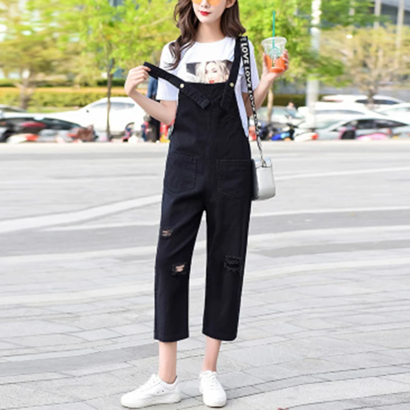 

2019 New Spring&summer Romper Women Jumpsuit Fashion Casual Wild Denim Overalls Office Ladies Style Solid Jumpsuit