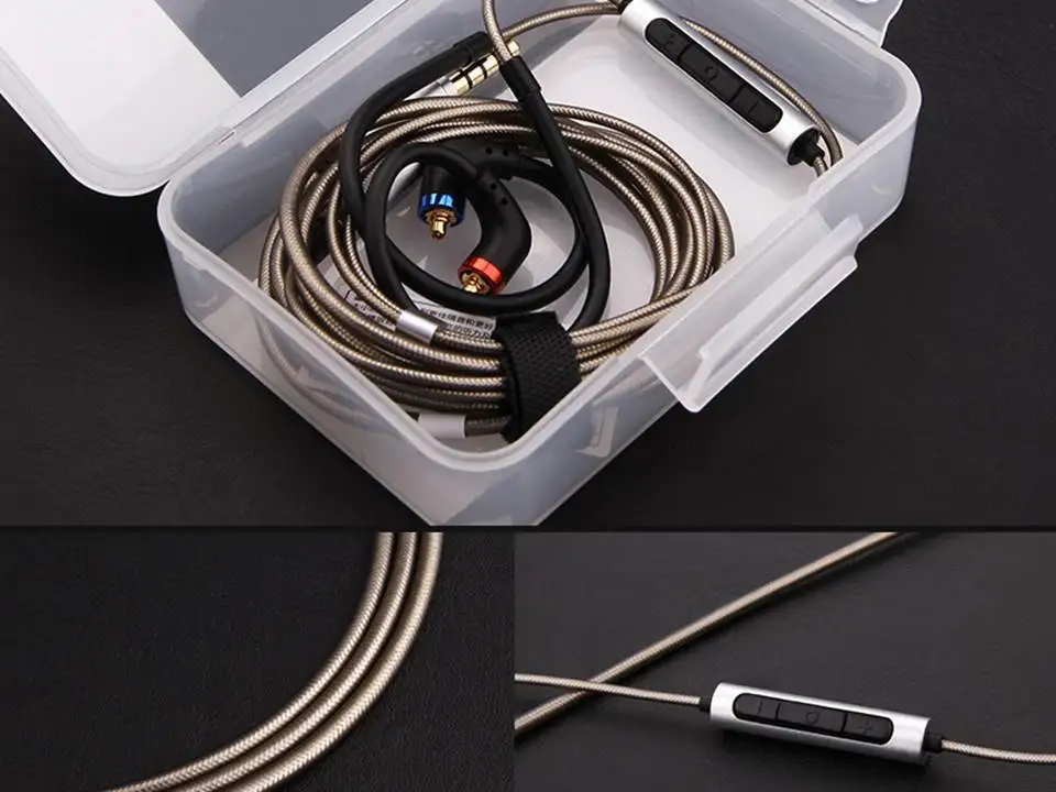 

FIDUE A83 MMCX Remote with Mic Control Audiophile Earphone Cable