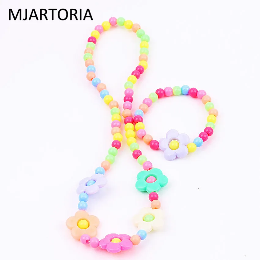 mjartoria fashion korean bracelet color flower necklace children s jewelry mjartoria fashion korean bracelet color flower necklace children s jewelry