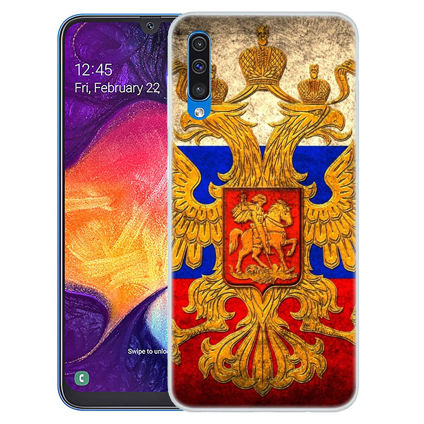Чехол для телефона Samsung Galaxy M40 M30 M20 M10 A10 A20 A30 A40 A50 A60 A70 с флагом Российской