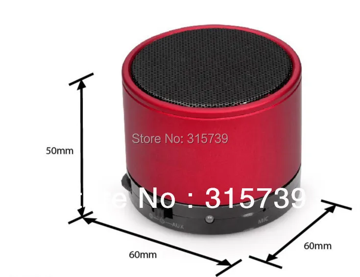 100pcs Bluetooth Speaker S10 Mini Wireless Portable Speaker Music Player Home Audio for ipad iphone 5 6 Galaxy S4 S5 NOTE 3 MP4