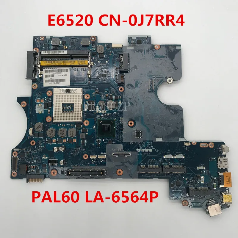Free shippping For Latitude E6520 Laptop motherboard CN-0J7RR4 0J7RR4 J7RR4 PAL60 LA-6564P HM65 DDR3 working well | Компьютеры и офис