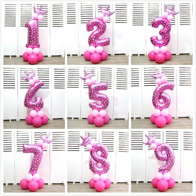 DIY 32 'Ɔ 9 Количество воздушных шаров набор детский день рождения украшение