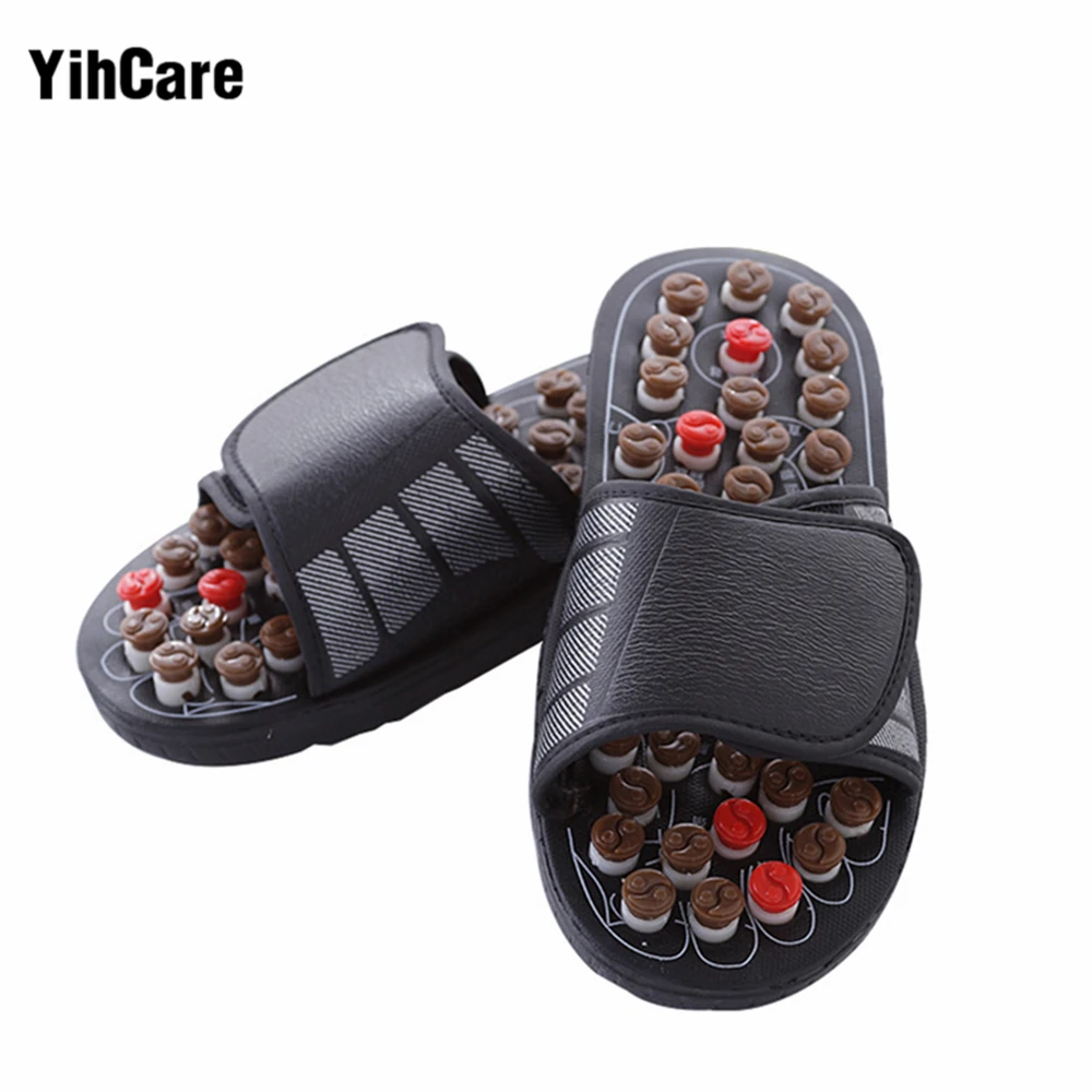 YihCare Reflexology Acupressure Wooden Massage Sandals Shoes Health Acupunture Rotary Acupoint Foot Massage Slippers Feet Care YihCare Reflexology Acupressure Wooden Massage Sandals Shoes Health Acupunture Rotary Acupoint Foot Massage Slippers Feet Care