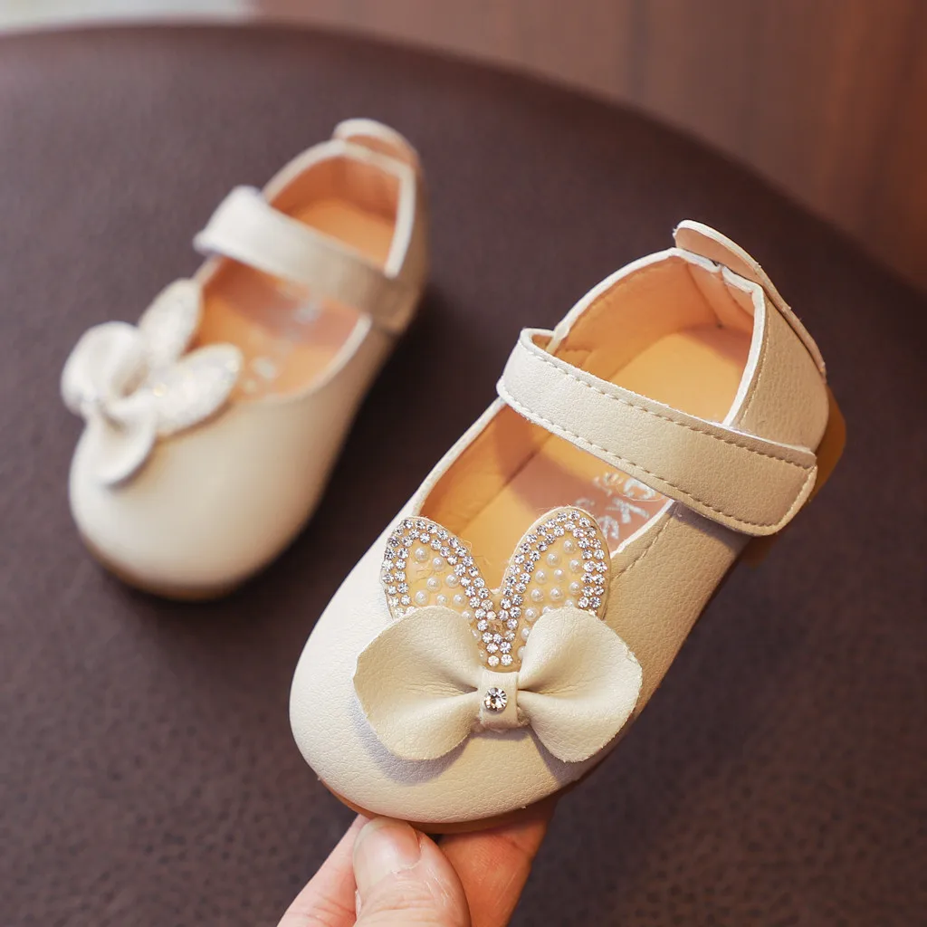 Детская обувь для маленьких девочек с кристаллами и бантом; шикарная обувь для принцессы сандалии