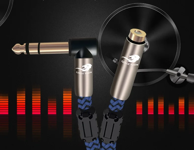 Stereo 1 4 Male 6 35mm to 3 5mm Female Jack Audio Extension Cable For Mixer Console Amplifier Home Theater Headphone 1m 2m 3m