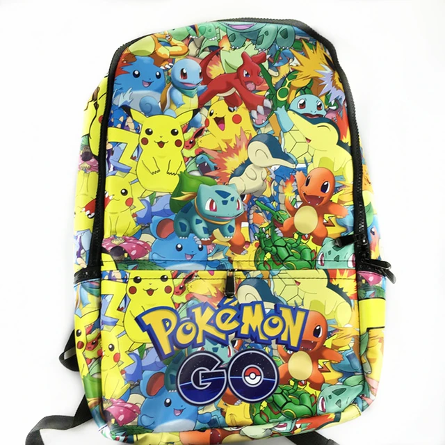 New Fashion Game Pokemon Backpack Anime Pocket Monster School Bags For