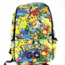 New Fashion Game Pokemon Backpack Anime Pocket Monster School Bags For Teenagers Gengar Bag PU Leather Backpacks Rugzak