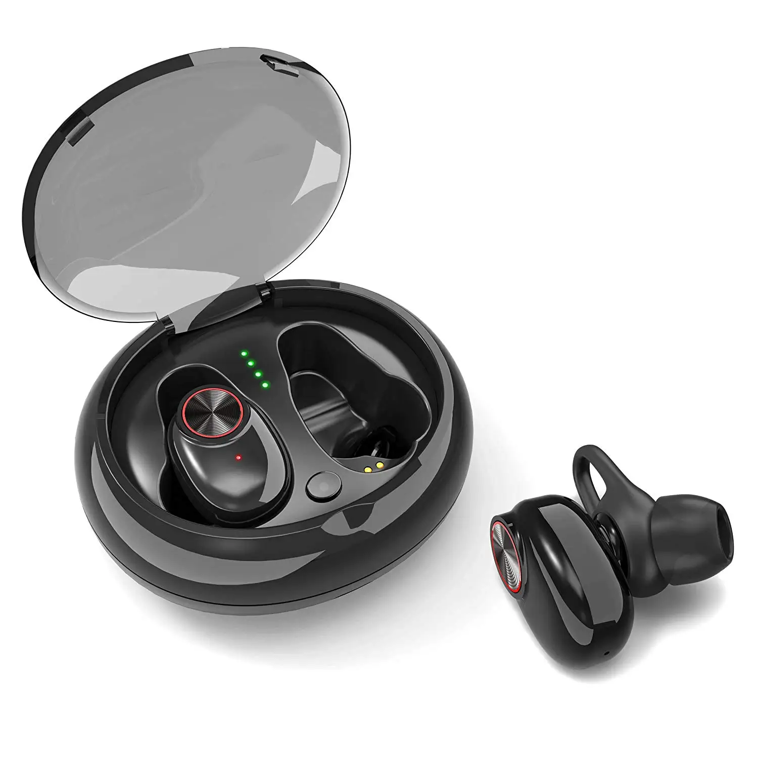 

HBUDS V5 Mini Bluetooth Earphone with Mic V5.0 Noise Canceling for Iphone,Xiaomi,Samsung
