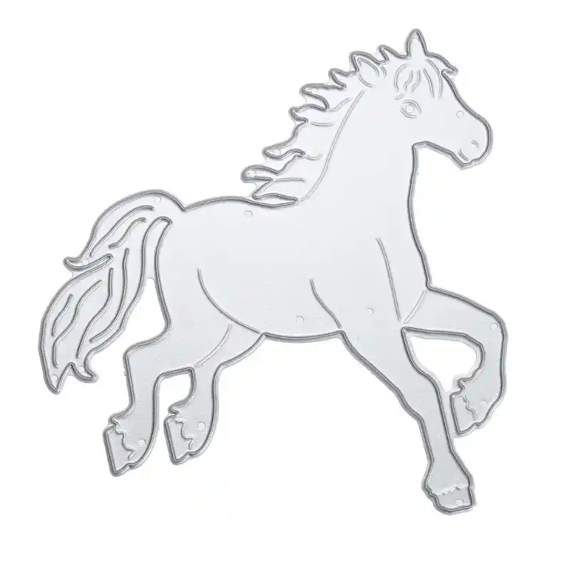 forewan horse head border metal cutting dies for running horse template