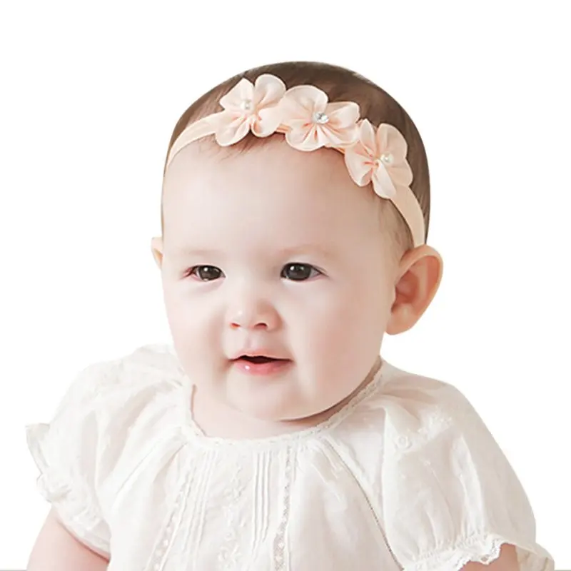 Bonita cinta de pelo adorno de cabeza para bebé con flores, cinta para el  pelo, adorno para el cabello para niños y niñas, accesorios para el cabello  P2 _ - AliExpress Mobile