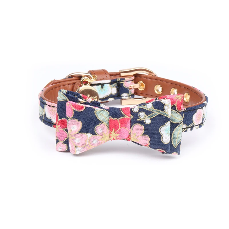 Lovely Bow Cat Dog Collar Necklace Puppies Cat Collar Leatherwear Adjustable Cat Collars For Pet Supplies Cat And Dog Universal Lovely Bow Cat Dog Collar Necklace Puppies Cat Collar Leatherwear Adjustable Cat Collars For Pet Supplies Cat And Dog Universal