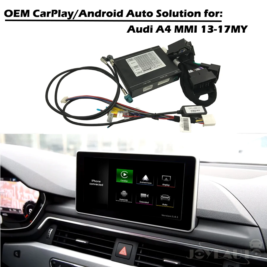 

CarPlay Interface Smart CarPlay Box A4 MMI 3G 3G+ OEM Apple Carplay Android Auto IOS Airplay Retrofit for Audi With Waze Spotify