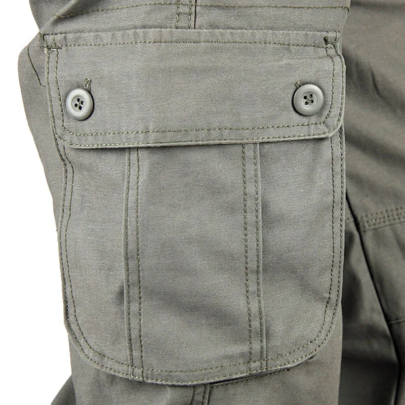 Мужские брюки карго, мужские с несколькими карманами, военный комбинезон, плюс размер 29-44, повседневные штаны, мужские уличные длинные брюки, уличные брюки