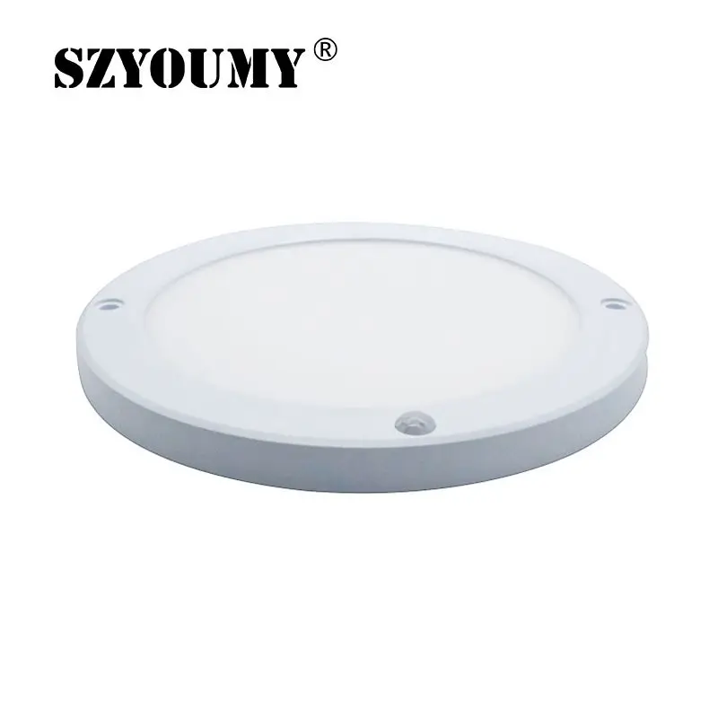 SZYOUMY 15 Вт Led панель Свет PIR + свет управление лампа для открытого монтажа ультра тонкий 18 мм круглый квадратный 110 В светодиодный светильник