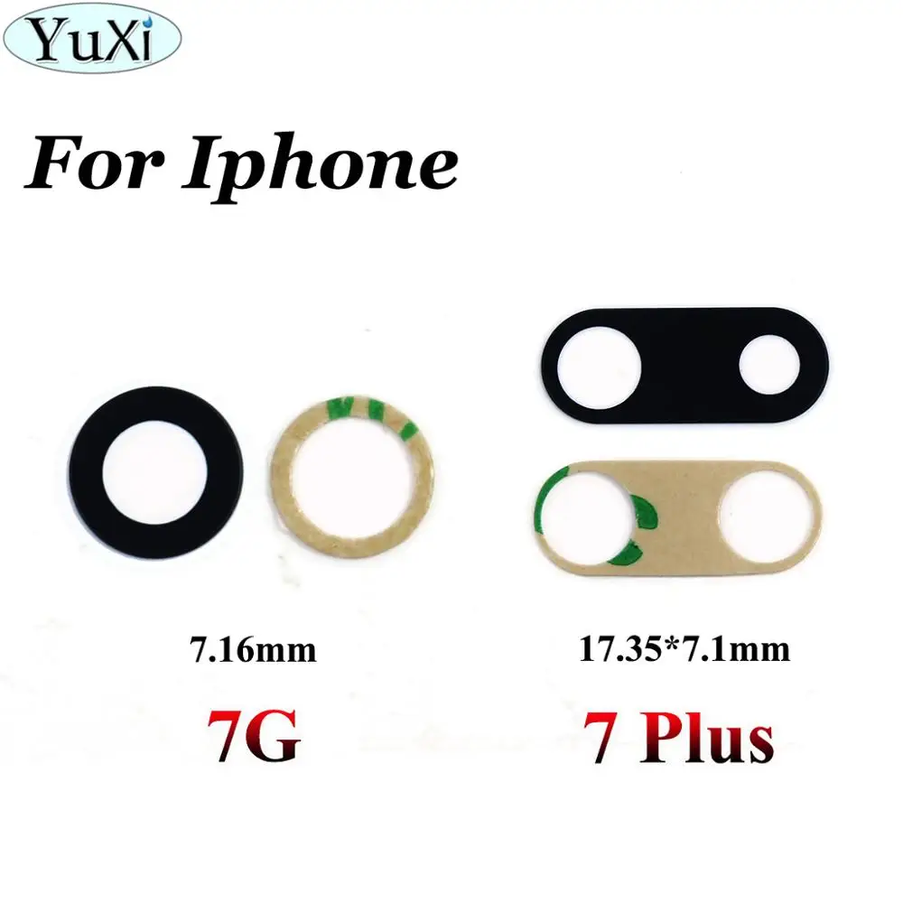 

YuXi For iPhone 7 Plus 5.5 inch Camera Lens;Single Camera Glass Cover Without Frame for iPhone 7 7G 4.7 inch