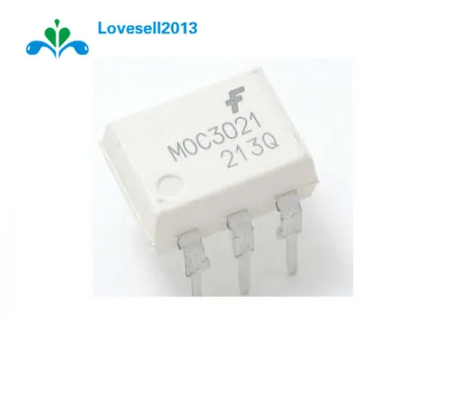 

5Pcs MOC3021 Random-Phase Optoisolators Triac Driver Output DIP-6
